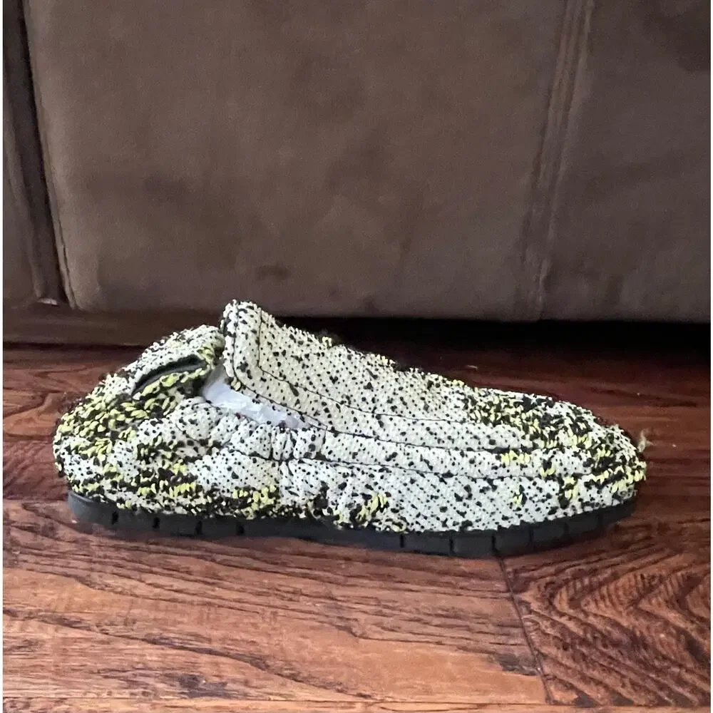 $1095 NIB Bottega Veneta Mens White Multi Terry Cloth Knit Slip-On Loafers 40(7)